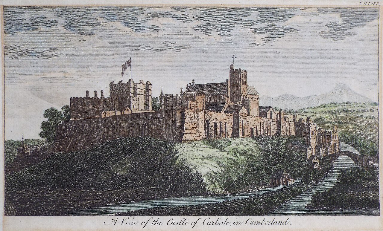 Print - A View of the Castle of Carlisle, in Cumberland.